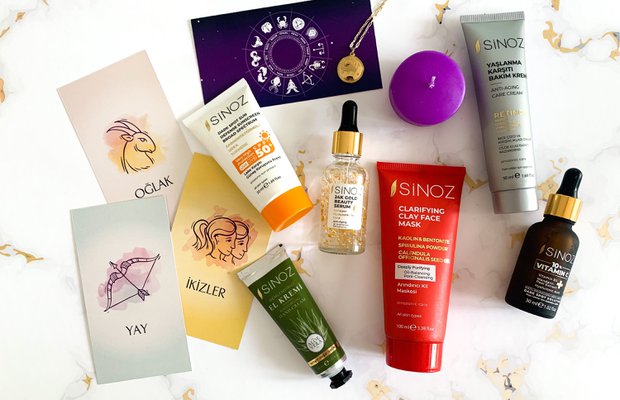 Skin product recommendations specific to your sign from Sinoz
